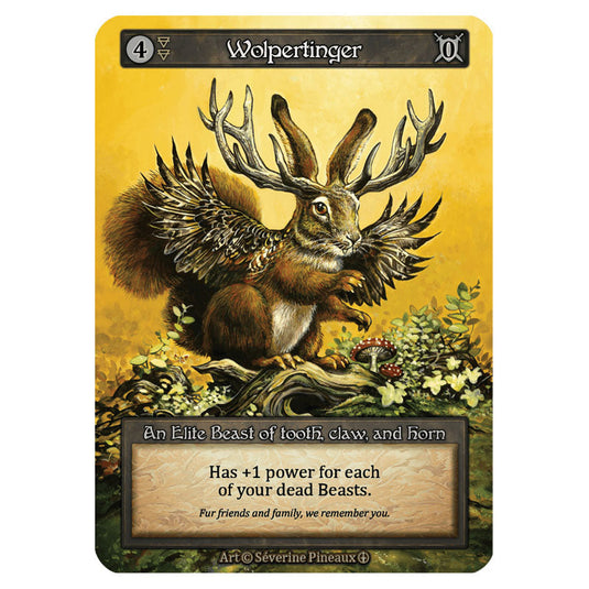 Wolpertinger  card from the Sorcery: Contested Realm set Arthurian Legends