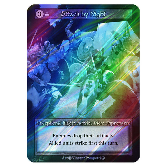 Attack by Night FOIL card from the Sorcery: Contested Realm set Arthurian Legends