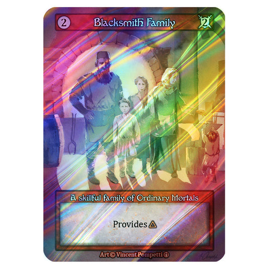 Blacksmith Family FOIL card from the Sorcery: Contested Realm set Arthurian Legends