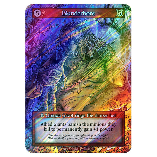 Blunderbore FOIL card from the Sorcery: Contested Realm set Arthurian Legends