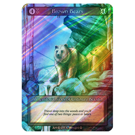 Brown Bears FOIL card from the Sorcery: Contested Realm set Arthurian Legends