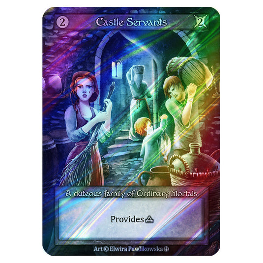 Castle Servants FOIL card from the Sorcery: Contested Realm set Arthurian Legends