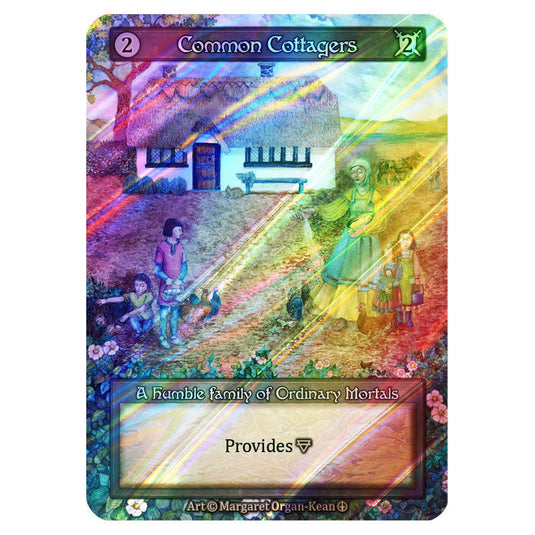 Common Cottagers  FOIL card from the Sorcery: Contested Realm set Arthurian Legends