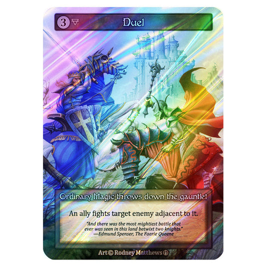 Duel FOIL card from the Sorcery: Contested Realm set Arthurian Legends