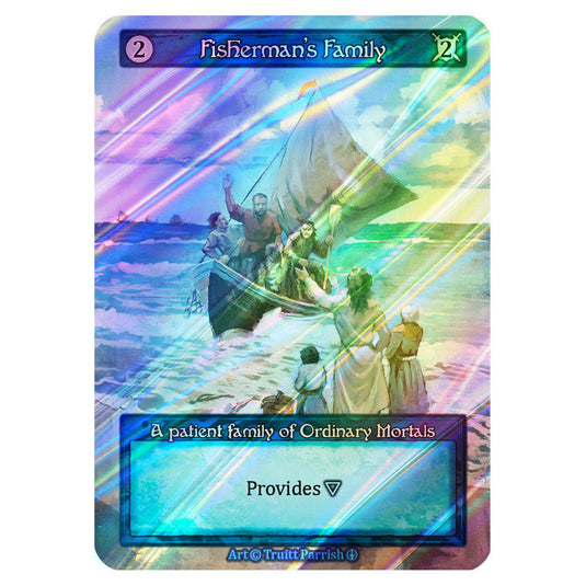 Fisherman's Family FOIL card from the Sorcery: Contested Realm set Arthurian Legends