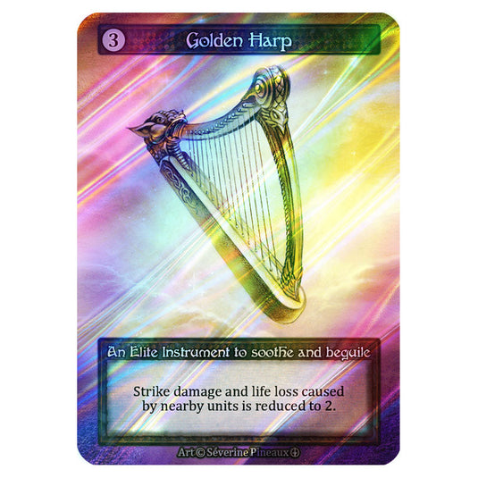 Golden Harp FOIL card from the Sorcery: Contested Realm set Arthurian Legends