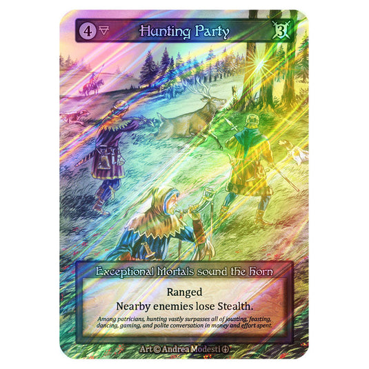 Hunting Party FOIL card from the Sorcery: Contested Realm set Arthurian Legends