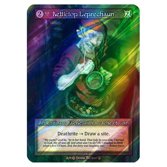 Kettletop Leprechaun FOIL card from the Sorcery: Contested Realm set Arthurian Legends