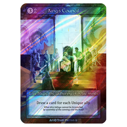 King's Council FOIL card from the Sorcery: Contested Realm set Arthurian Legends