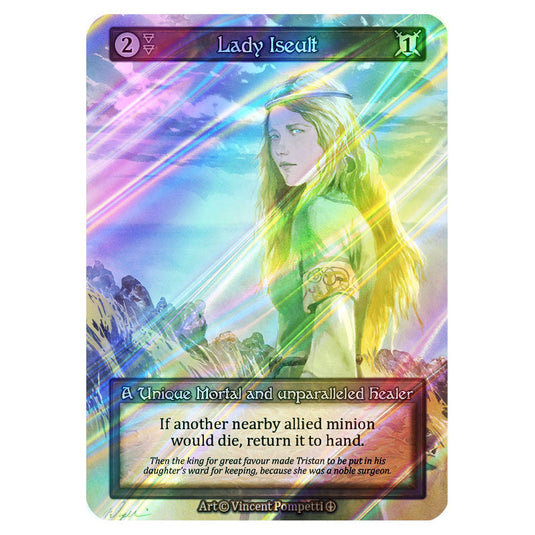 Lady Iseult FOIL card from the Sorcery: Contested Realm set Arthurian Legends