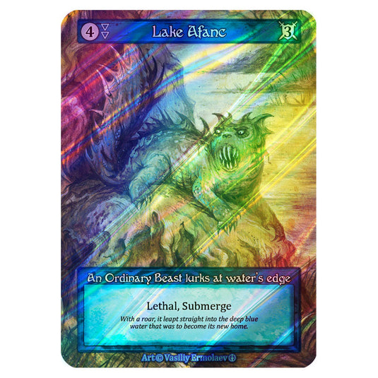 Lake Afanc FOIL card from the Sorcery: Contested Realm set Arthurian Legends