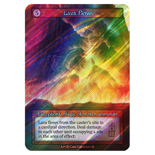 Lava Flow FOIL card from the Sorcery: Contested Realm set Arthurian Legends