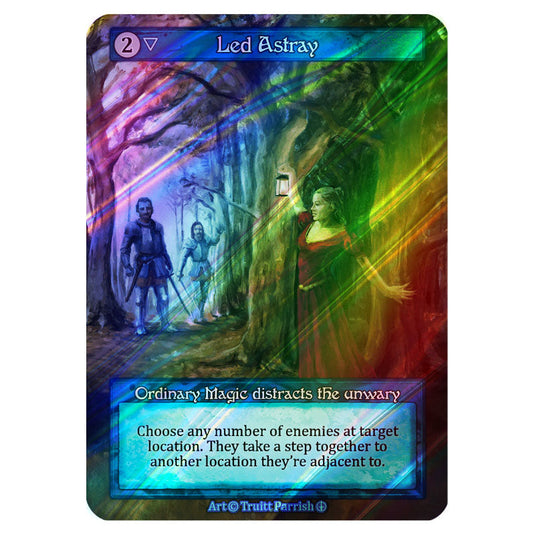 Led Astray FOIL card from the Sorcery: Contested Realm set Arthurian Legends