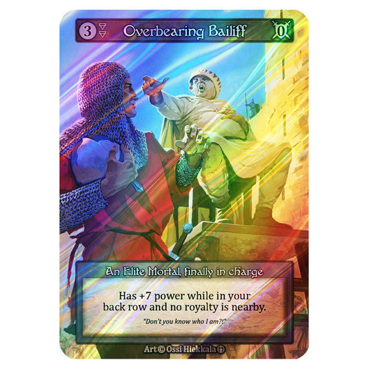 Overbearing Bailiff FOIL card from the Sorcery: Contested Realm set Arthurian Legends