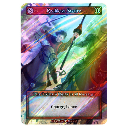 Reckless Squire FOIL card from the Sorcery: Contested Realm set Arthurian Legends