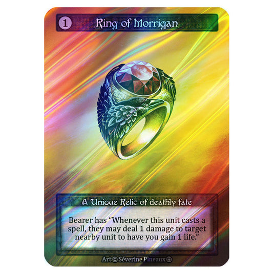 Ring of Morrigan FOIL card from the Sorcery: Contested Realm set Arthurian Legends