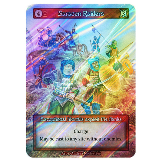 Saracen Raiders FOIL card from the Sorcery: Contested Realm set Arthurian Legends