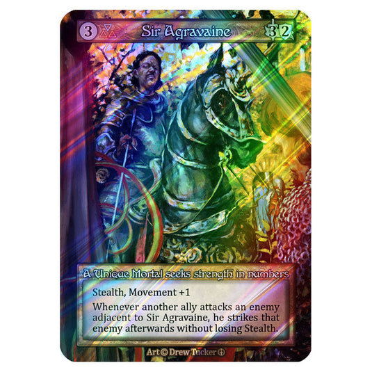 Sir Agravaine FOIL card from the Sorcery: Contested Realm set Arthurian Legends