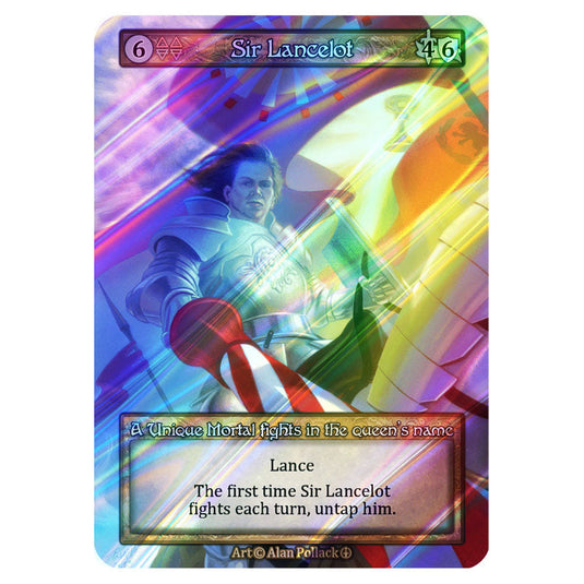 Sir Lancelot FOIL card from the Sorcery: Contested Realm set Arthurian Legends