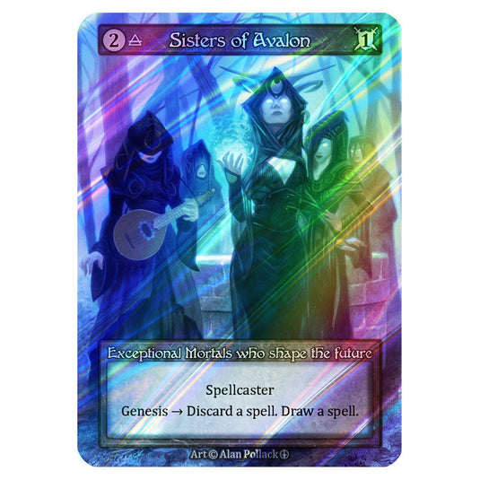 Sisters of Avalon FOIL card from the Sorcery: Contested Realm set Arthurian Legends