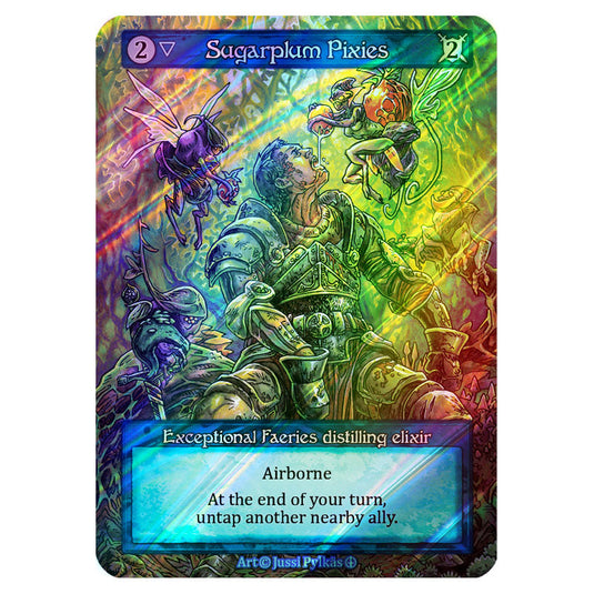 Sugarplum Pixies FOIL card from the Sorcery: Contested Realm set Arthurian Legends