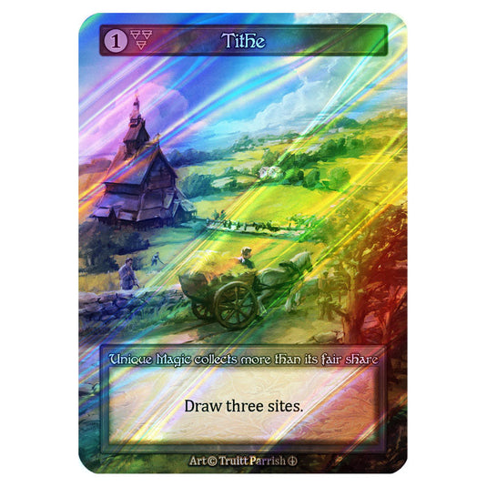 Tithe FOIL card from the Sorcery: Contested Realm set Arthurian Legends