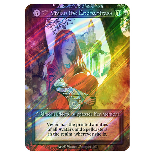 Vivien the Enchantress FOIL card from the Sorcery: Contested Realm set Arthurian Legends