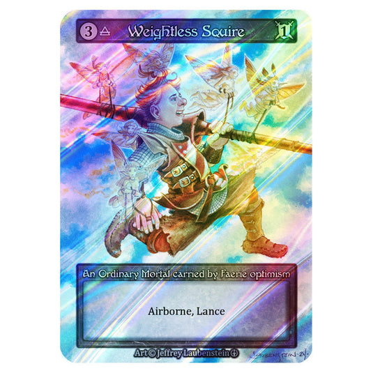 Weightless Squire FOIL card from the Sorcery: Contested Realm set Arthurian Legends