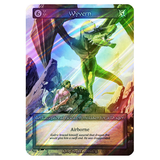 Wyvern FOIL card from the Sorcery: Contested Realm set Arthurian Legends