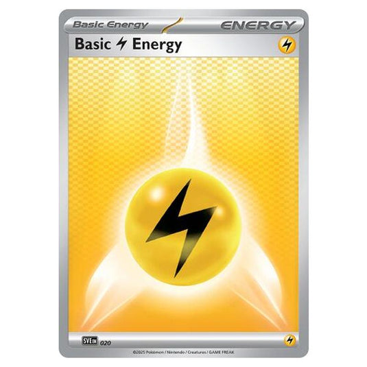 Pokemon - Scarlet & Violet Energies - Basic Lightning Energy 020 (Holo)