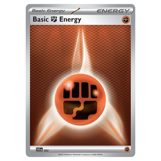 Pokemon - Scarlet & Violet Energies - Basic Fighting Energy 022 (Holo)