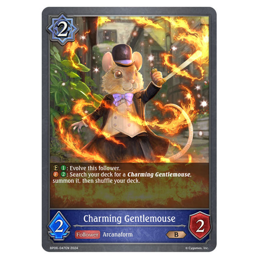 Charming Gentlemouse BP06-047EN card from the Shadowverse: Evolve set Paragons of the Colosseum