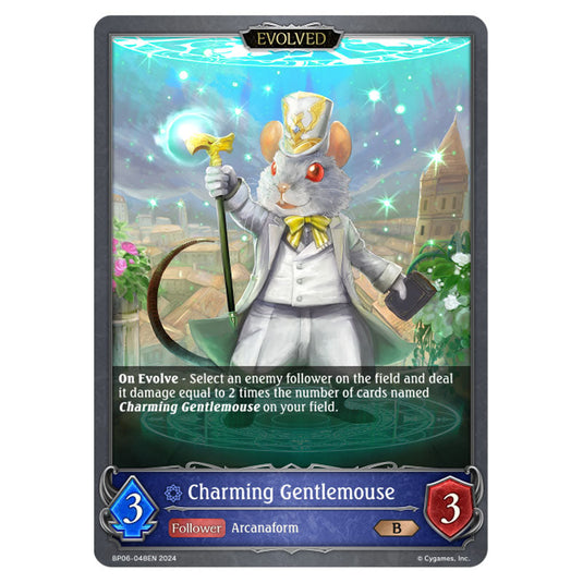 Charming Gentlemouse BP06-048EN card from the Shadowverse: Evolve set Paragons of the Colosseum