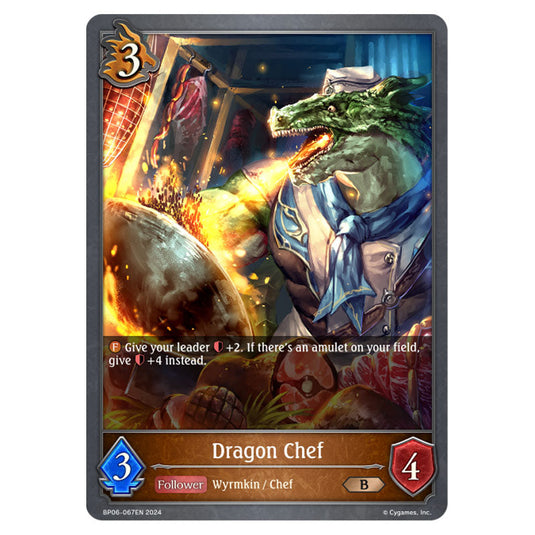 Dragon Chef BP06-067EN card from the Shadowverse: Evolve set Paragons of the Colosseum