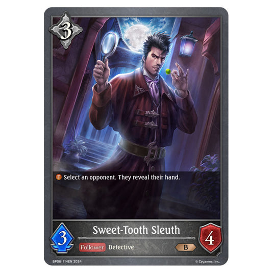 Sweet-Tooth Sleuth BP06-114EN card from the Shadowverse: Evolve set Paragons of the Colosseum