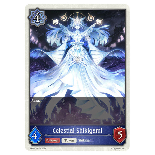 Celestial Shikigami BP06-T01EN card from the Shadowverse: Evolve set Paragons of the Colosseum