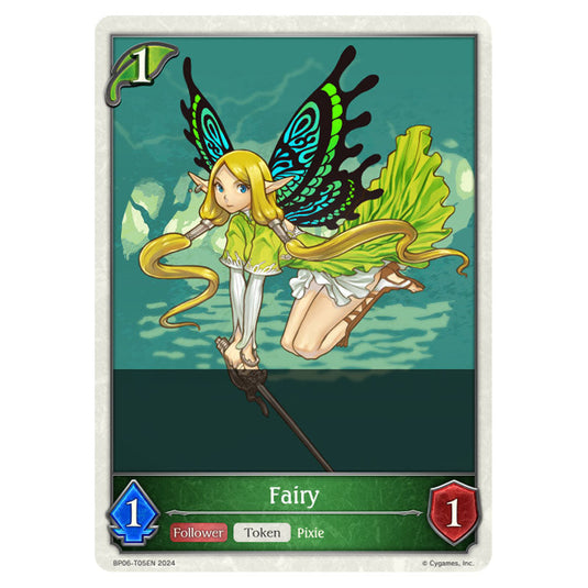 Fairy BP06-T05EN card from the Shadowverse: Evolve set Paragons of the Colosseum