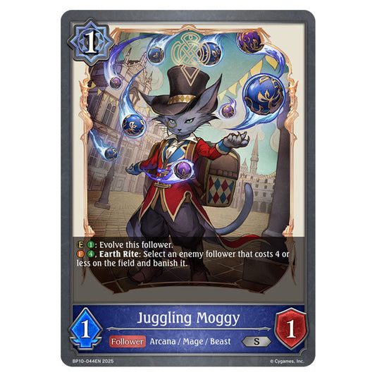 Juggling Moggy BP10-044EN card from the Shadowverse: Evolve set Gods of the Arcana