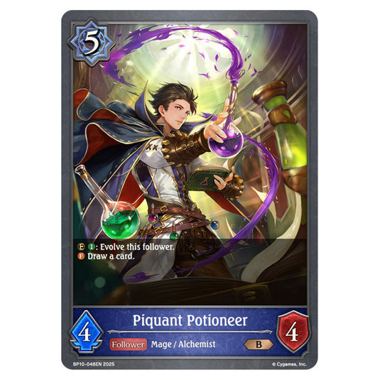Piquant Potioneer BP10-048EN card from the Shadowverse: Evolve set Gods of the Arcana