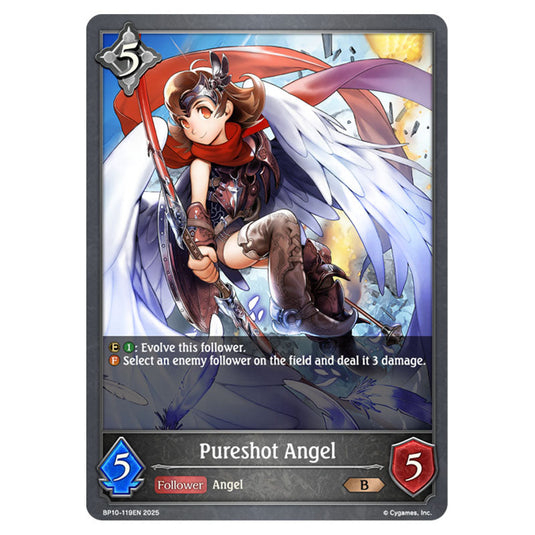 Pureshot Angel BP10-119EN card from the Shadowverse: Evolve set Gods of the Arcana
