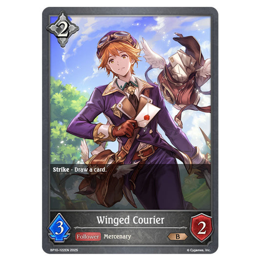 Winged Courier BP10-122EN card from the Shadowverse: Evolve set Gods of the Arcana