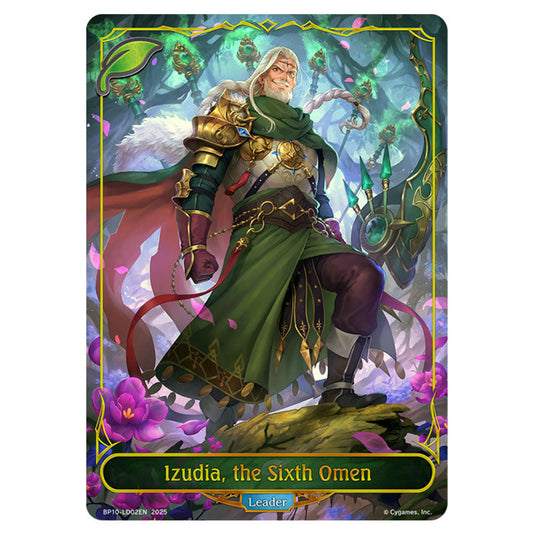 Izudia, the Sixth Omen BP10-LD02EN card from the Shadowverse: Evolve set Gods of the Arcana