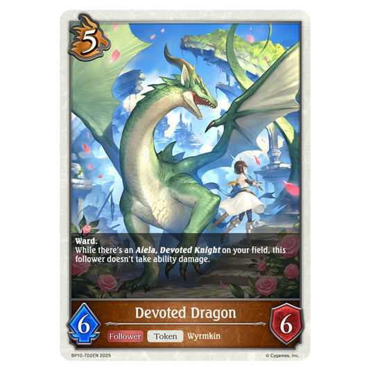 Devoted Dragon BP10-T02EN card from the Shadowverse: Evolve set Gods of the Arcana