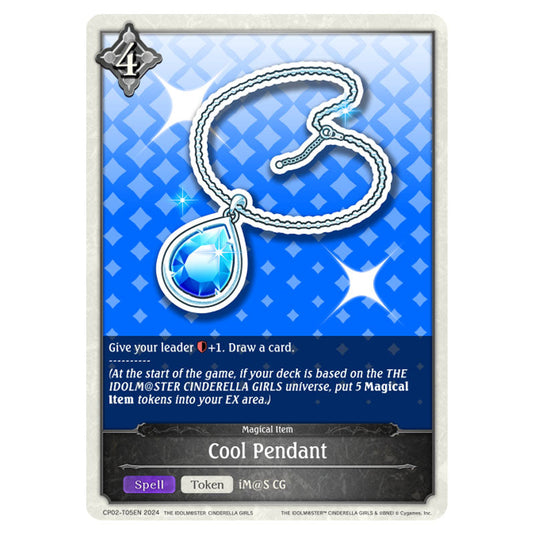 Cool Pendant CP02-T05EN card from the Shadowverse: Evolve set THE IDOLM@STER CINDERELLA GIRLS