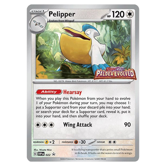 Pokemon - SV Black Star Promos - Pelipper 022