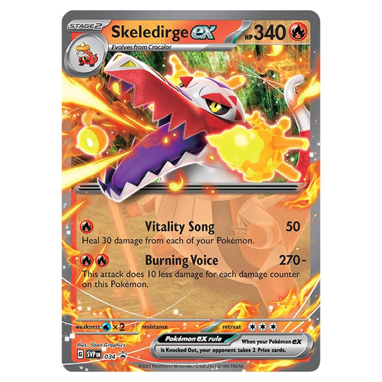 Pokemon - SV Black Star Promos - Skeledirge ex 034