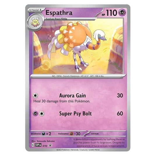Pokemon - SV Black Star Promos - Espathra SVP010