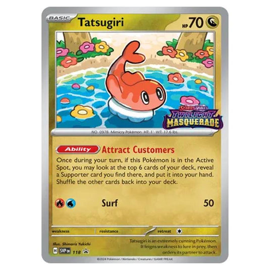 Pokemon - SV Black Star Promos - Tatsugiri - SVP118