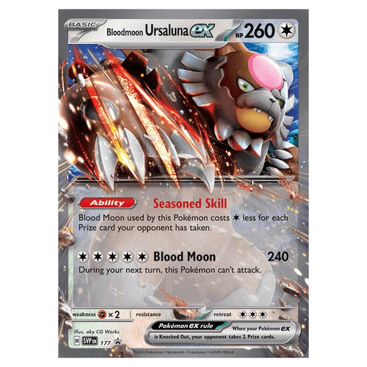 Pokemon - SV Black Star Promos - Bloodmoon Ursaluna EX SVP177