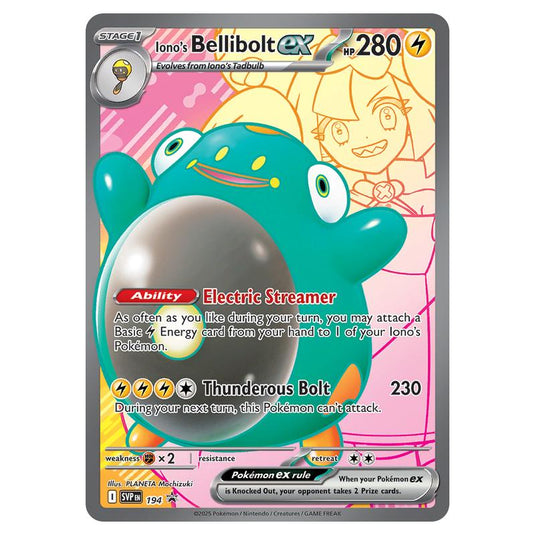 Pokemon - SV Black Star Promos - Iono's Bellibolt ex - SVP194